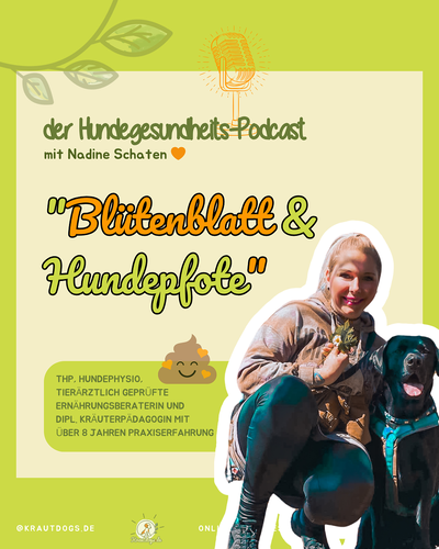 "Blütenblatt & Hundepfote" | Der Hundegesundheits- & Wissens-Podcast für Hundemenschen mit Herz | by Krautdogs.de Cover